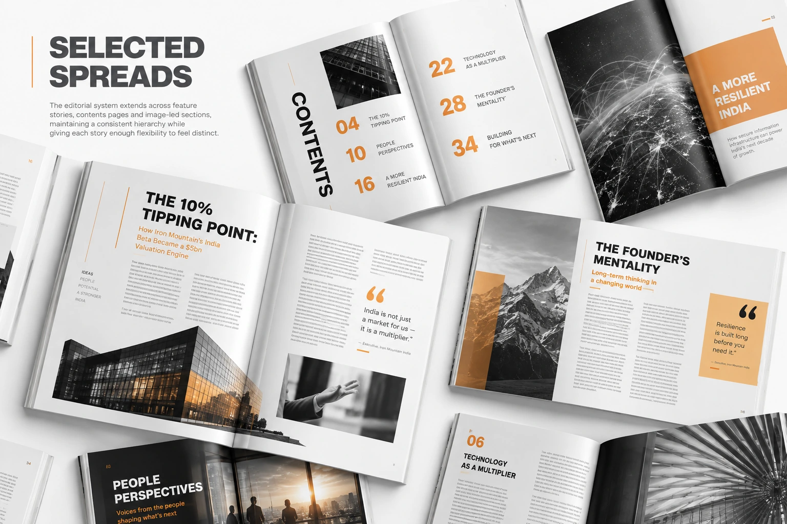 Business Frontiers selected spreads